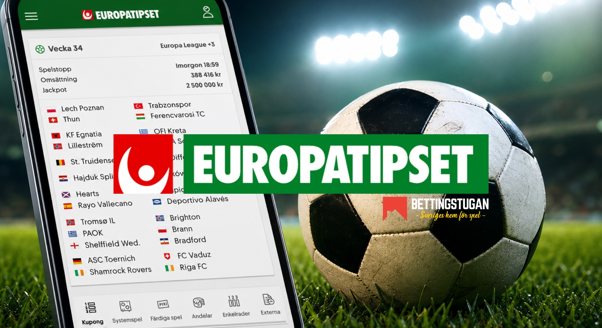 Europatipset torsdag: Spikarna och skrällarna i jackpotomgången