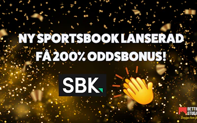 SBK Sportsbook Oddsbonus - Bettingstugan Nyhet