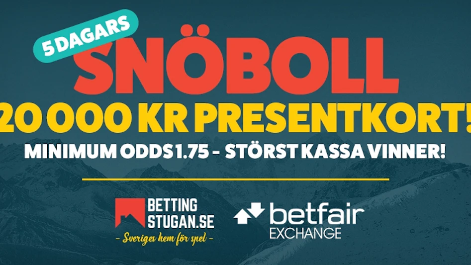 5dagarsnoboll 20kpresentkort betfair