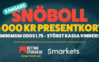 5dagarsnoboll 5kpresentkort smarkets