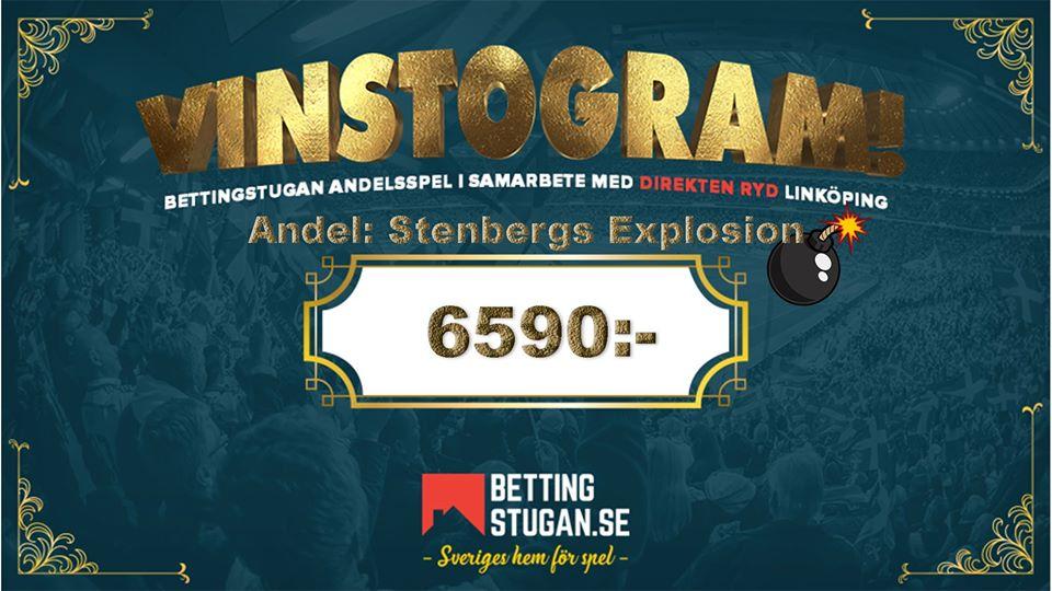 Stenbergs vinst på Bomben