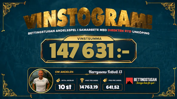 VInstogram Harrysson Fotboll 13 Expekt Bettingstugan