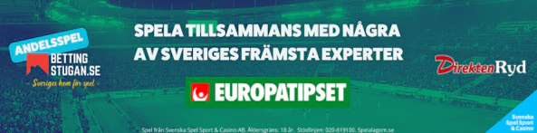 Andelsspel Europatipset Bettingstugan Direkten Ryd