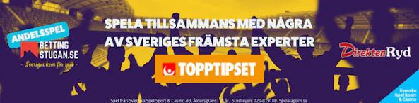 Andelsspel Topptipset Bettingstugan Direkten Ryd