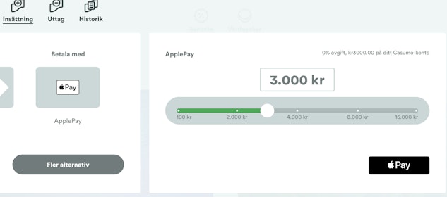 Apple Pay Casino Casumo