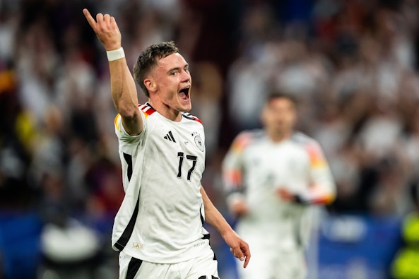 Florian Wirtz, målskytt och en av tysklands bästa spelare i 5-1 vinsten mot Skottland.