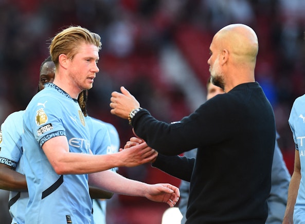 De Bruyne och Pep Guardiola Bettingstugan