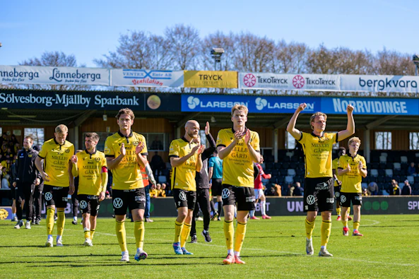Mjällby AIF jublar - Allsvenskan 2025 - Bettingstugan
