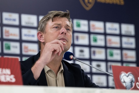 Jon Dahl Tomasson på pressträff - Bettingstugan