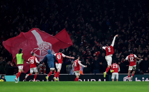 Arsenal firar mål Bettingstugan