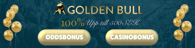 Bettingstugan Golden Bull Hamta bonus banner