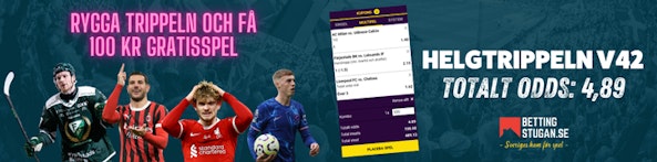 Bettingstugan Helgtrippel v42 Lucky Sports Odds