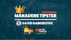 Bettingstugan Manadens Tipster David Dabeskovic September 2024