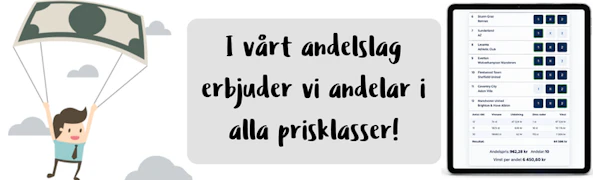 Bettingstugan andelsspel Dooder - andelar i alla prisklasser