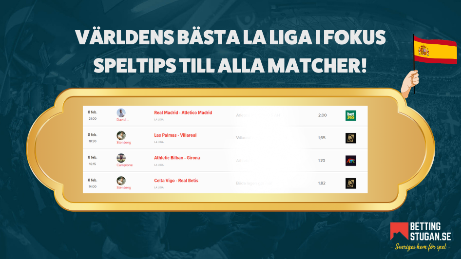 La Liga-fokus idag - vi har speltips till alla matcher!