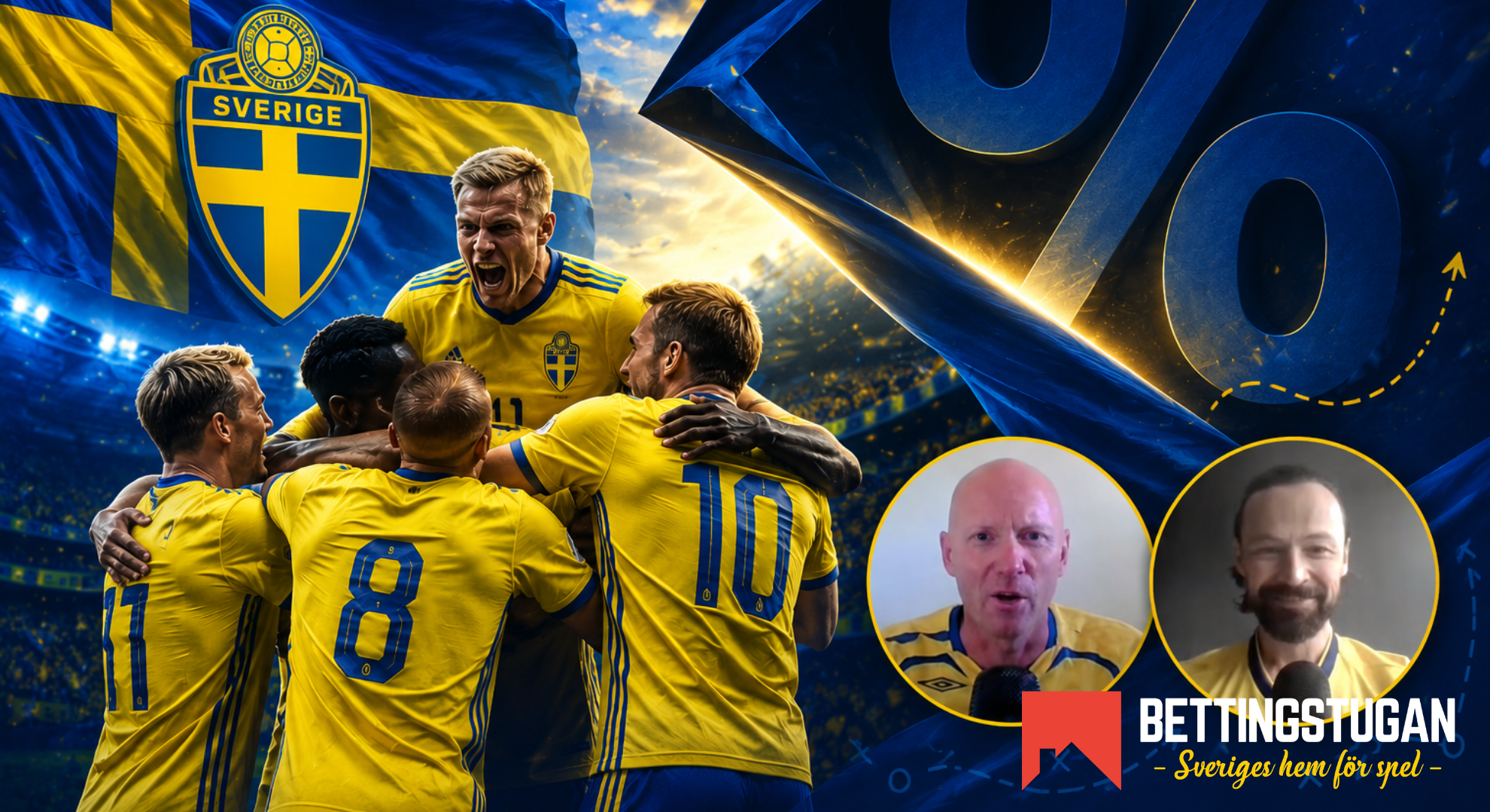 Wow! Så stor procents chans har Sverige att nå slutspel!