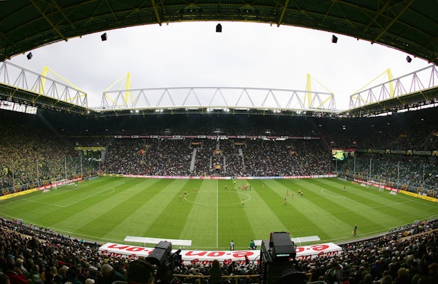 Westfalenstadion i Dortmund Fotbolls-EM 2024