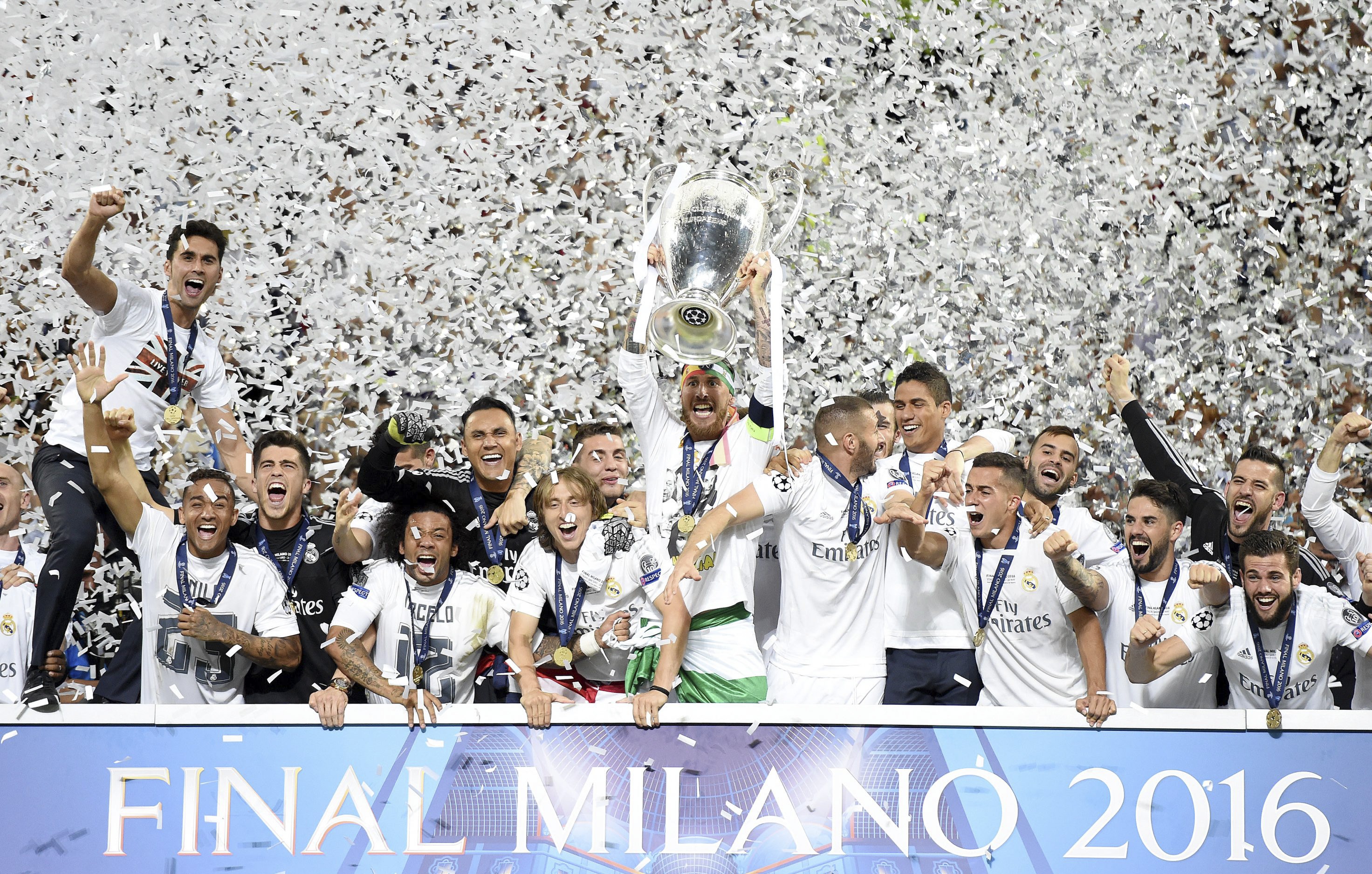 Real Madrid mästare 2016 och 2017