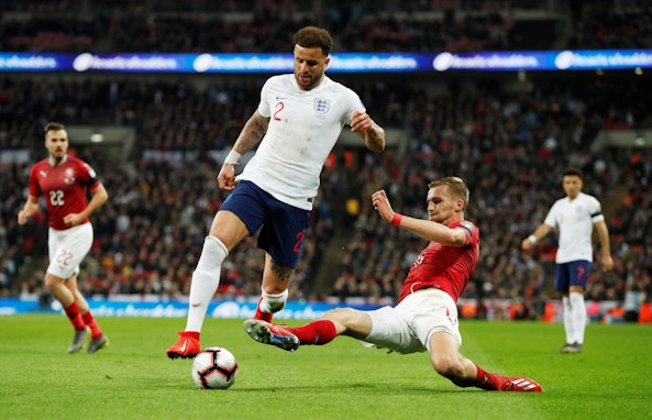 Tjeckien - England Fotbolls-EM 2021 Soucek Walker