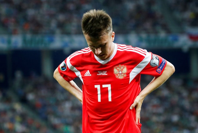 Aleksandr Golovin Ryssland Fotbolls-EM 2021
