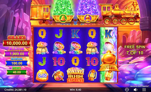 Bonanza Rush Express Free Spins 2 Gems 900 min