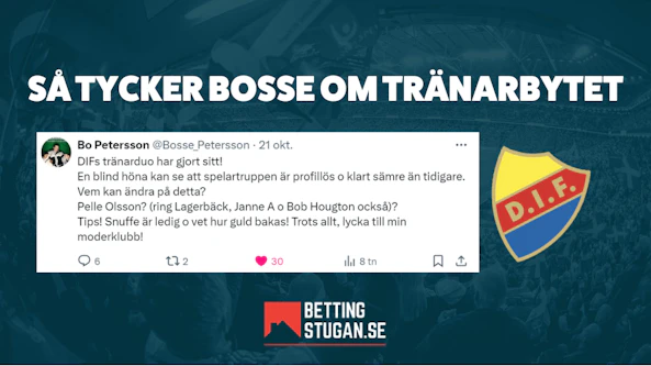 Bosse Petersson om tranarbytet i Djurgarden Bettingstugan