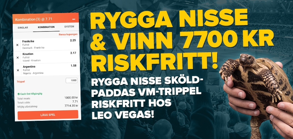 Rygga Nisse Sköldpadda & vinn över 7700 kr - Helt utan risk!