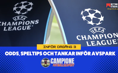 Campione infor Champions League omgang 3 odds och speltips Champions League Bettingstugan