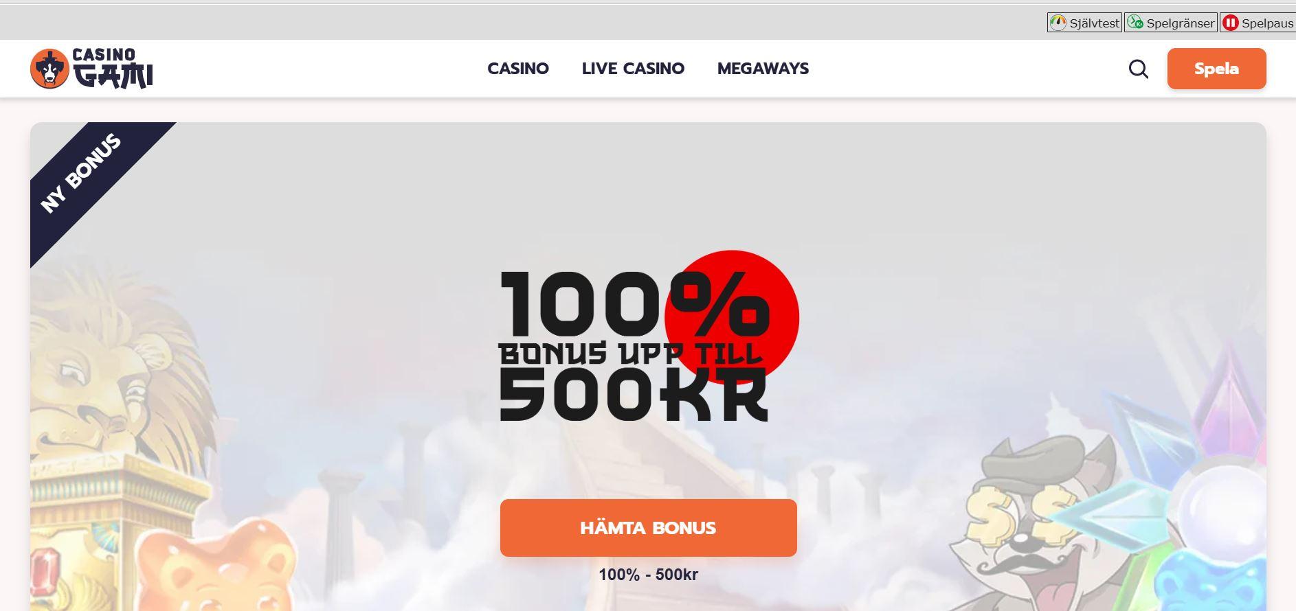 Casino Gami - Logga in