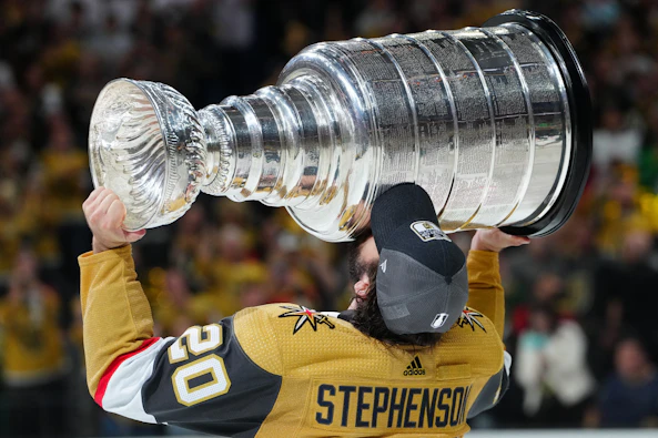 Chandler Stephenson vann Stanley Cup med vegas i fjol