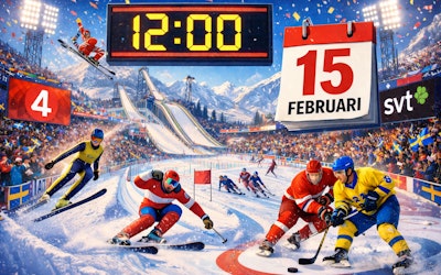 OS idag 15 februari tv tider