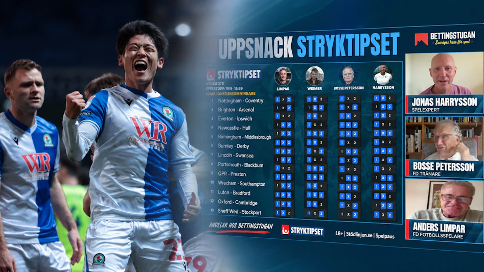 Stryktipset tips uppsnack