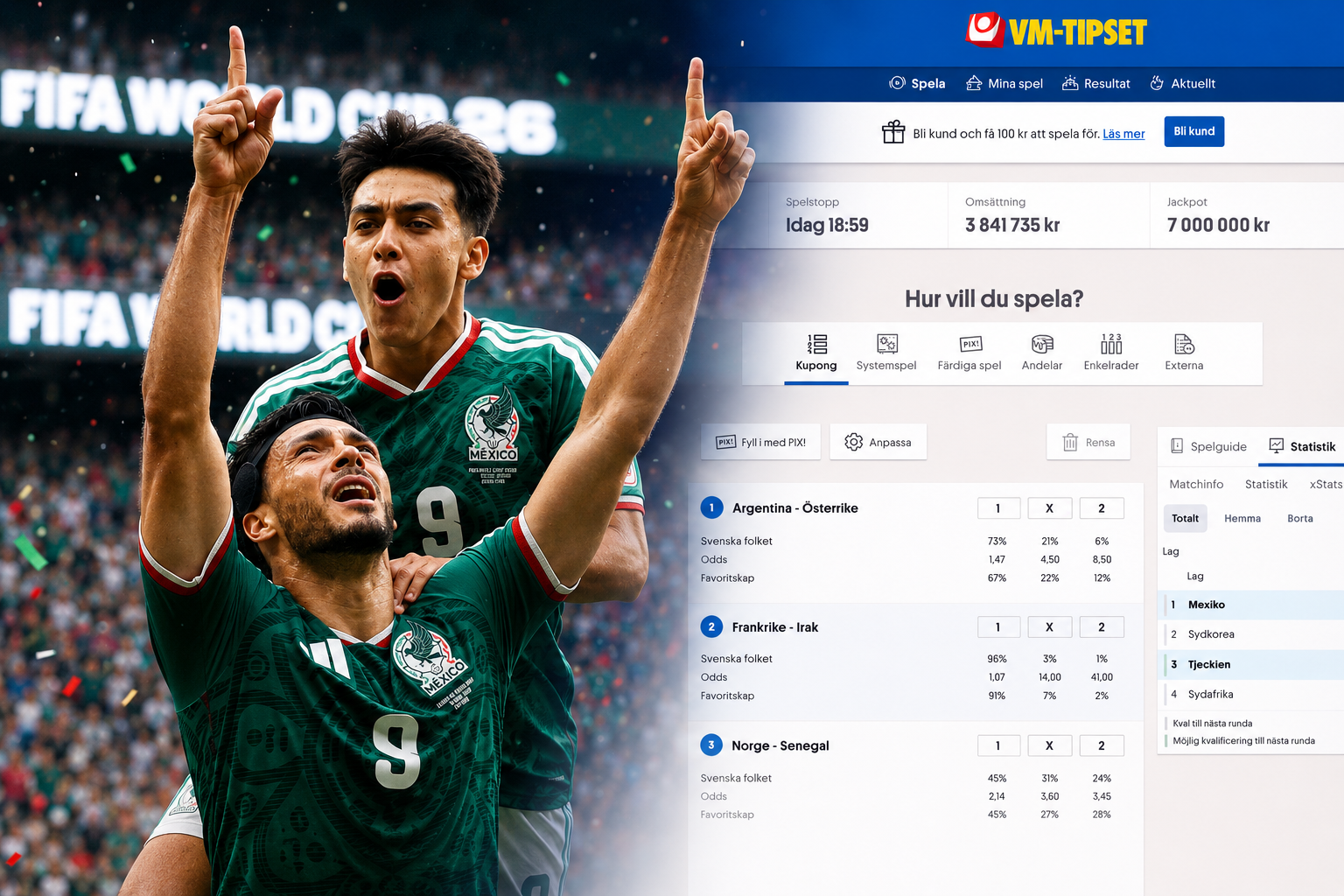 7 miljoner i jackpot: Rotationen att ha koll på inför VM-tipset!