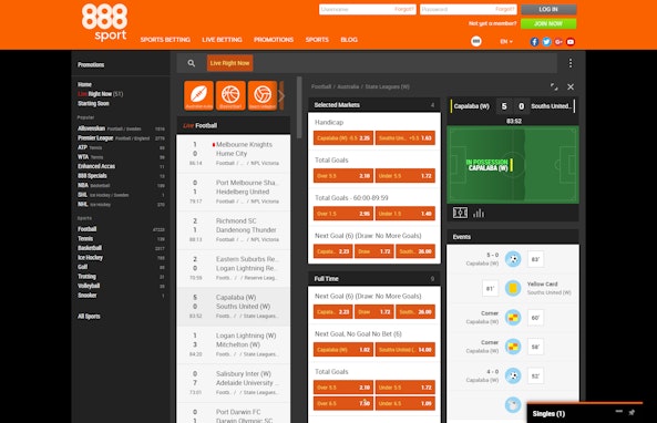 888Sport Livebetting