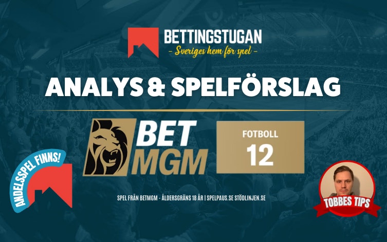 Speltips Fotboll 12 » Tisdag 19/8