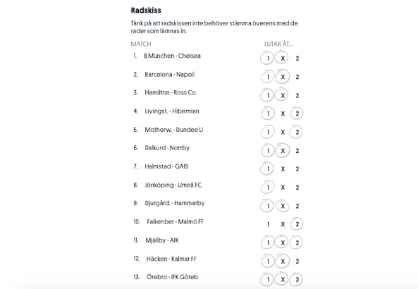 Daniel Aldemir Stryktips semifinal