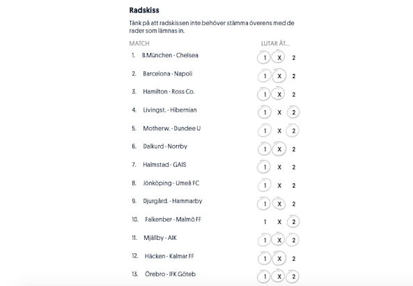 Daniel Aldemir Stryktips semifinal
