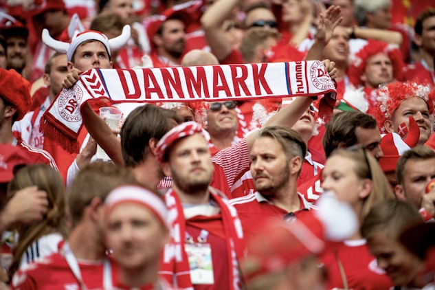 Danmark fotboll supportrar