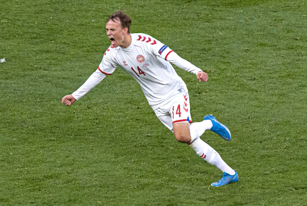 Danske spelaren Mikkel Damsgaard