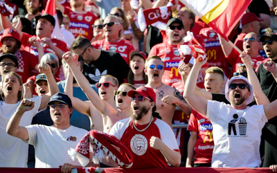 Degerfors fans jublar