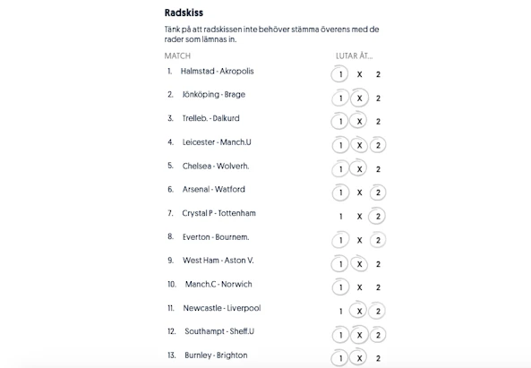 Direkten Ryd Stryktips Duellen