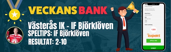 Veckans bank vecka 46 Bettingstugan