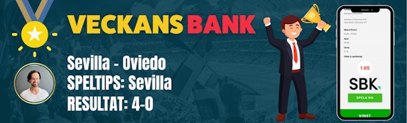 Veckans bank v50 Bettingstugan