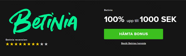 Betinia recension banner Bettingstugan