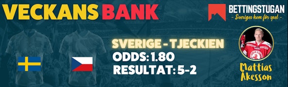 Bettingstugan - Veckans Bank - Vecka 21