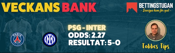 Veckans Bank Bettingstugan - Vecka 22 - Tobbes Tips