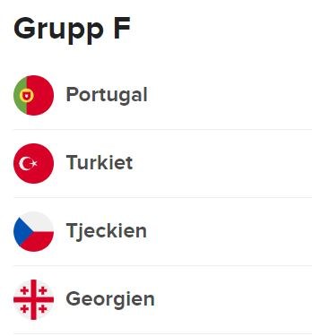 EM 2024 Grupp F