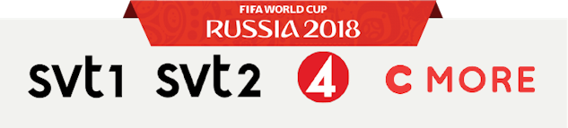 TV-tider Fotbolls-VM 2018