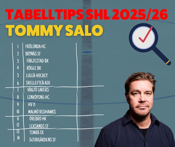 Tabelltips SHL 2025 2026 TOmmy Salo - Bettingstugan