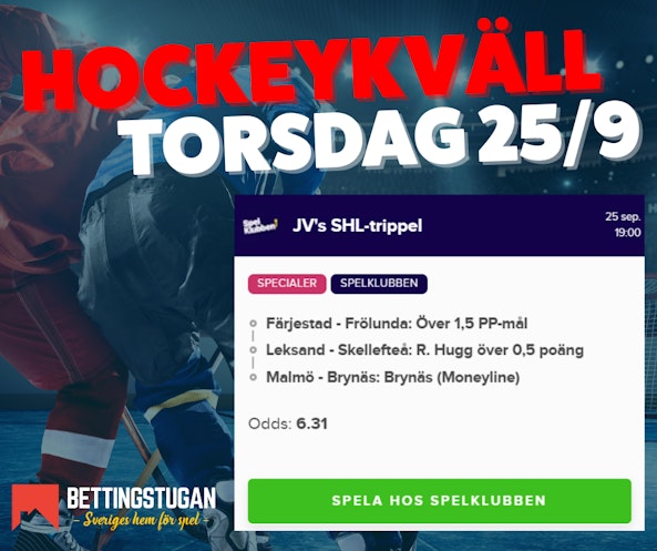 Jv hockeytrippel SHL 24 sep